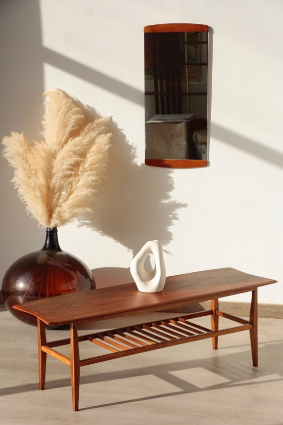 Image 1 of Vintage Everest Coffee Table in Walnut – "Surfboard" Style (1960s)