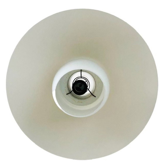 Image 1 of Lampada a sospensione vintage anni '60 in metallo opalino Louis Kalff in stile retrò