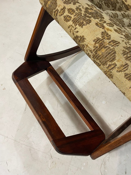 Image 1 of Schommelstoel, houtwerk, jaren 70, Tsjecho-Slowakije