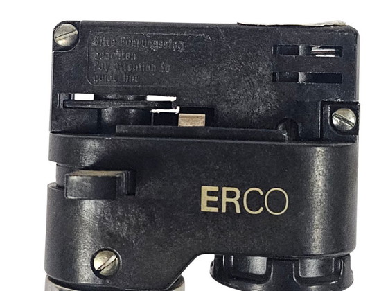 Image 1 of Erco Leuchten – Weltraumzeitalter – Kugelstrahler (3) mit Schiene – Westdeutschland – 3. Viertel des 20. Jahrhunderts