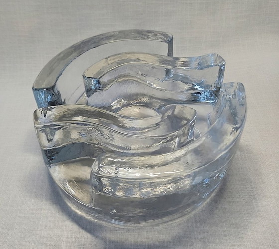 Image 1 of Chauffe-théière iconique La Vida – Verre cristal soufflé à la bouche, années 1970