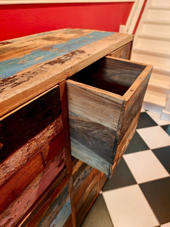Cassettiera in legno riciclato – Cassettiere (photo 3 of 9)