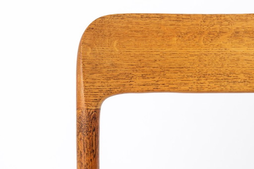 Niels Otto Møller Model 75 Oak Dining Chair, 1950s Danish Mid-Century Modern | Vintage Paper Cord Seat, Moller Chair
