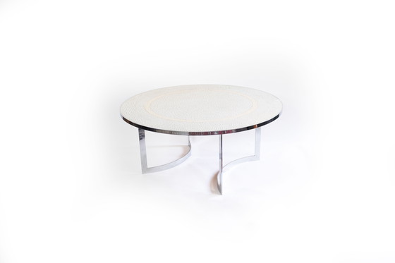 Image 1 of Round vintage mosaic table
