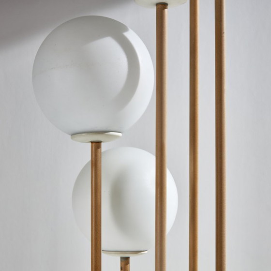 Image 1 of MK10053 Metal and glass floor lamp