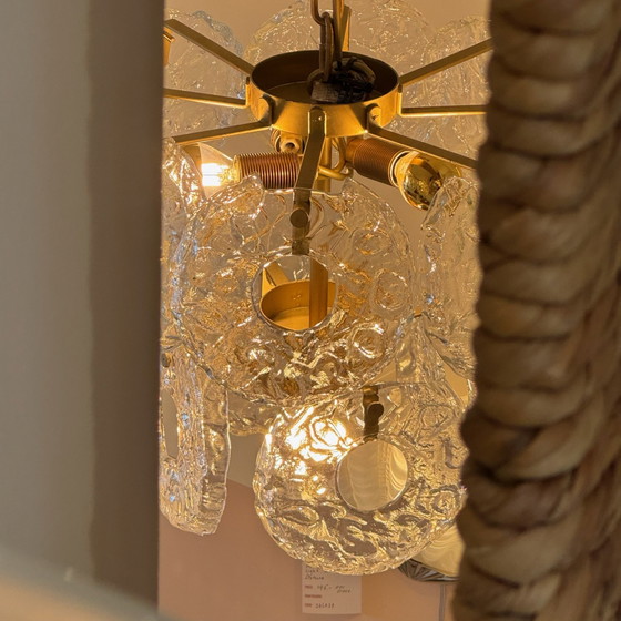 Image 1 of Ice Glass Kroonluchter, Uit Italië