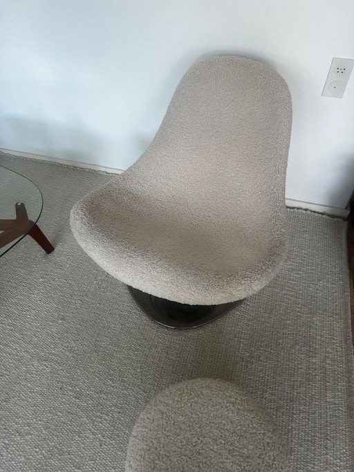 Carl Öjerstam Draaifauteuil Met Poef