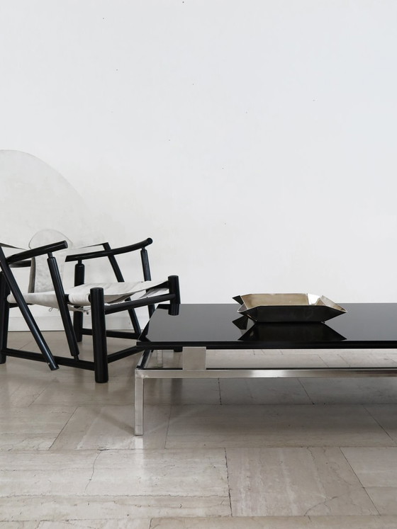 Large Coffee Table by Fontana Arte, Italy, 1970s, Glass, Black (photo 4 of 14)