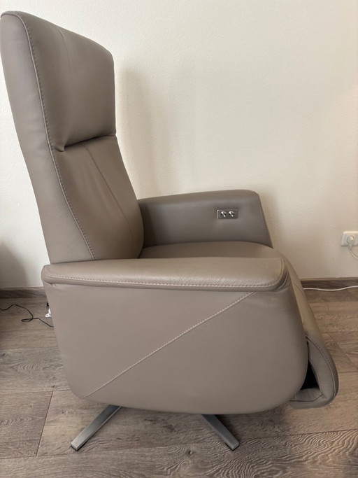 Recliner – verstelbare relaxstoel, Leather, Metal (photo 2 of 5)