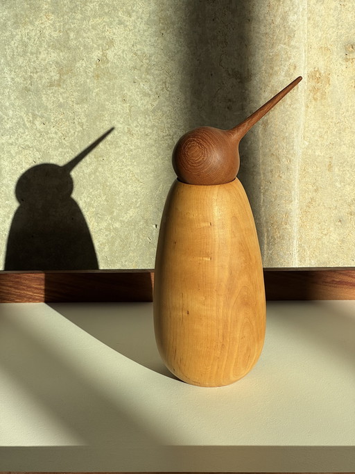 Deens houten vogelsculptuur