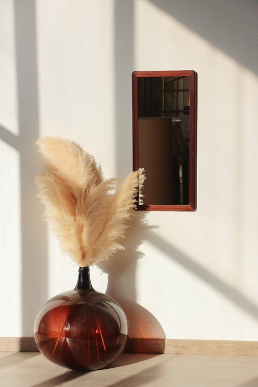 Rectangular teak mirror - Vintage - 04.01.24.02