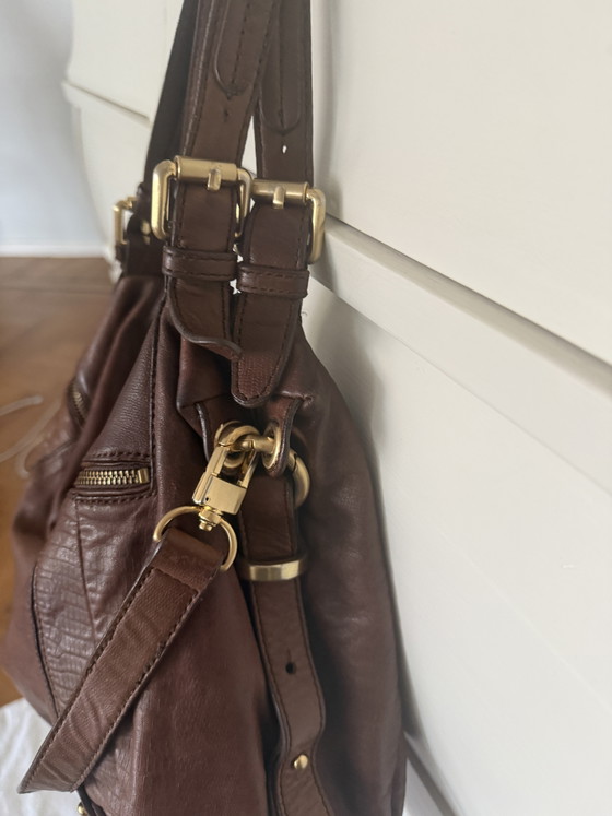 Grote bruine leren BCBGMAXAZRIA – Schoudertassen, Lambskin (photo 4 of 10)
