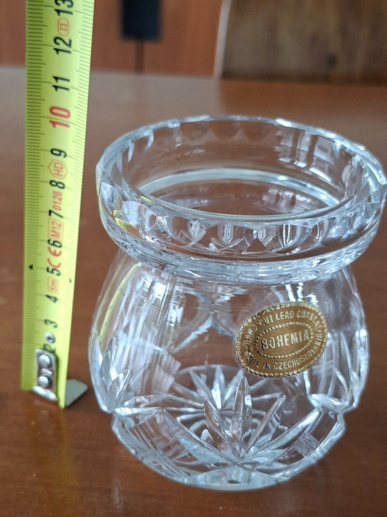 Image 1 of Bohemian Crystal - honey/jam jar
