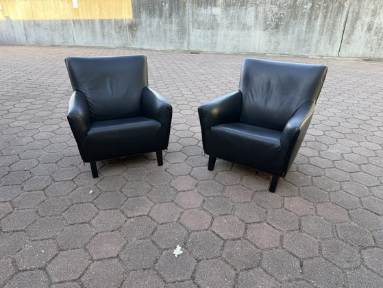 2x Artifort F330 Córdoba Gerard Van Den Bergh – Sillones, Leather, Wood, Modern (photo 4 of 14)