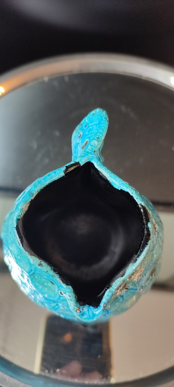 Image 1 of Small ceramic milk jug by Cyclope Emaux des Glaciers