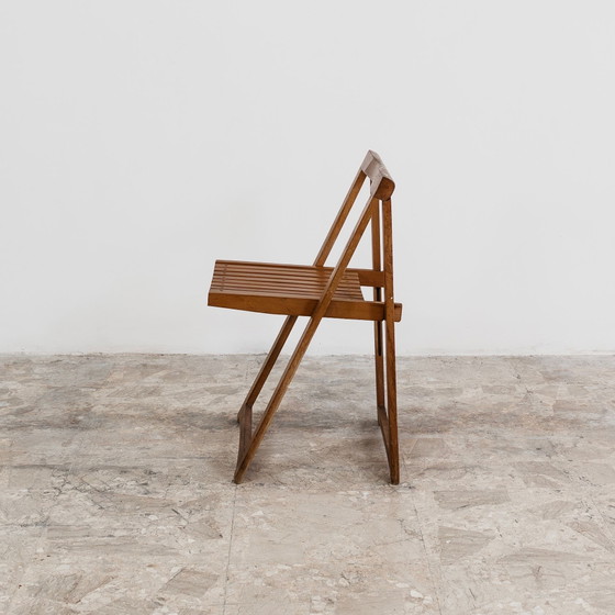 Image 1 of Aldo Jacober voor Alberto Bazzani: 4 Trieste-stoelen, vintage design uit de jaren 60.