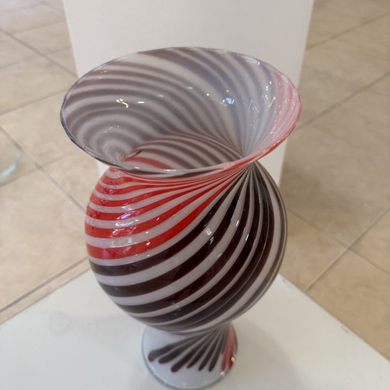 Vintage Murano vaas uit de jaren 70, veelkleurig, Italiaans design, Venetië – Plantenbak, Murano Glass (photo 5 of 8)