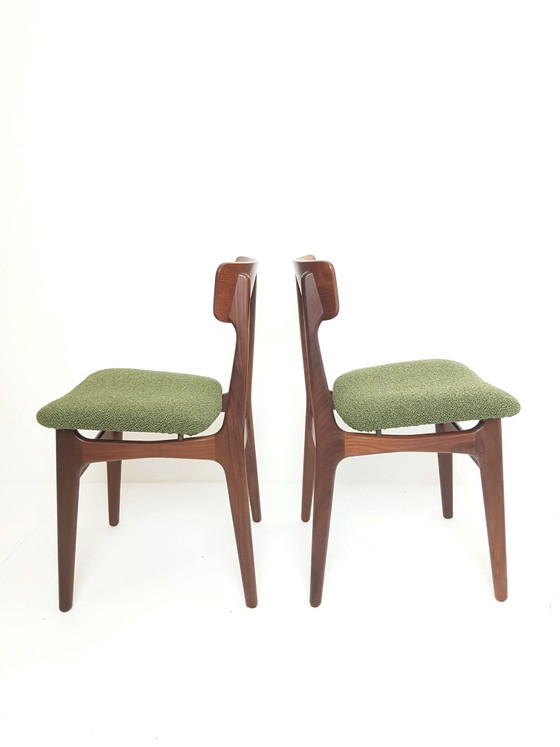 2 sedie da pranzo vintage in teak Schiønning & Elgaard – Legno, Poliestere (photo 5 of 12)