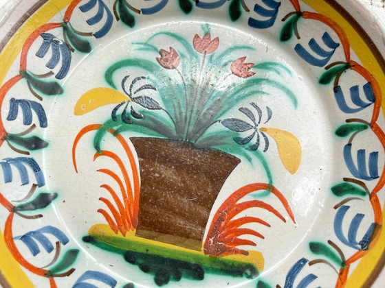 Antique French Nevers Faience Deep Plate, 19th Century – Crockery (photo 5 of 9)