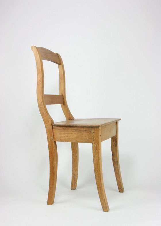 Image 1 of Antieke Hollandse Biedermeier stoelen — beukenhout — ca. 1820–1870 — set van 2