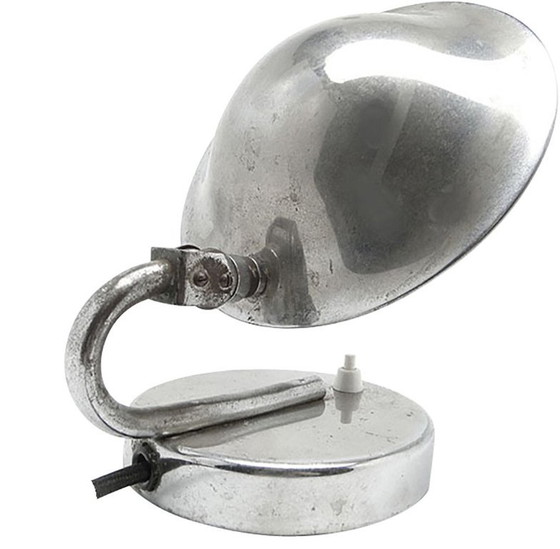 Chrome-Plated Metal Table Lamp by J. Hurka for Napako, Czechoslovakia, 1950s (photo 13 of 13)