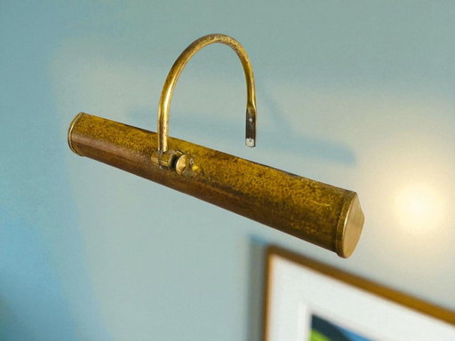 Messing wandlamp verstelbaar, 1970