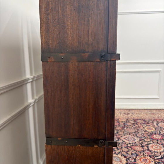 Set di Librerie Antiche Inglesi Originali Globe Wernicke – Vetro, Metallo (photo 6 of 16)