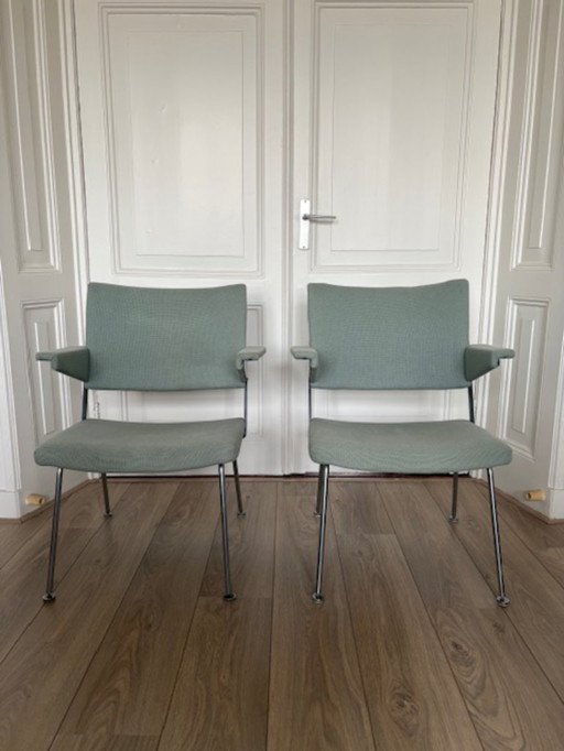 Gispen 1265 lounge armchairs – set of 2 – Rietveld/Cordemeyer – mint green