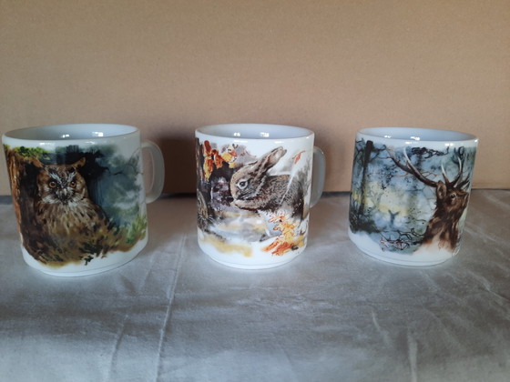 Image 1 of Set van 3 vintage mokken