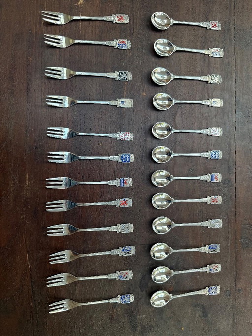 ANWB coffee spoons and cake forks