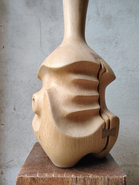 Vaso scultoreo in rovere massiccio – Pezzo unico – retroDom, Vasi, Legno (photo 7 of 14)