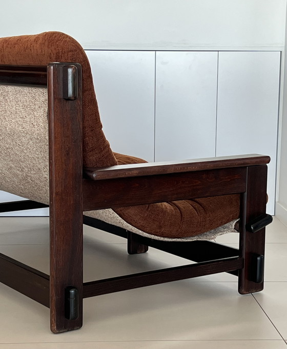 Image 1 of Scandinavische eiken tweezitsbank, jaren 60