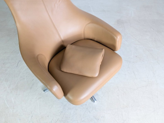 Image 1 of Sillón original Vitra Grand Repos Antonio Citterio cuero coñac