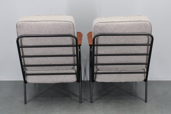 Image 1 of 1950er Jahre Paar seltene restaurierte Sessel von RAWI, Niederlande