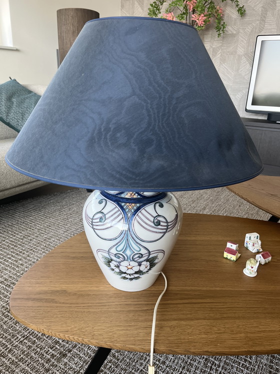 Image 1 of Originele Schemerlamp Met Makkum Aardewerkvoet