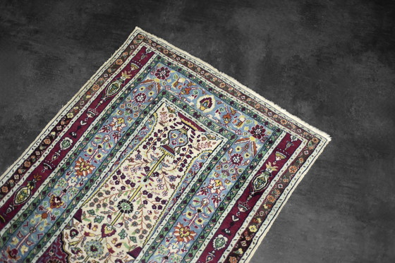 Image 1 of Vintage Hand-Woven Middle Eastern Oriental Baluch Prayer Rug, 1960s