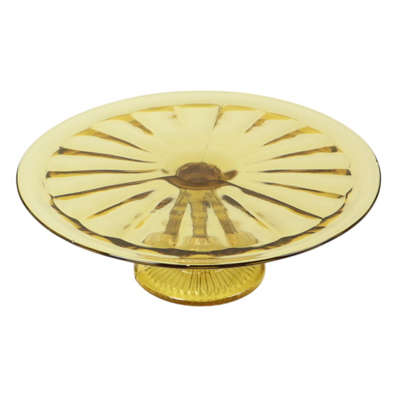 Image 1 of Piatto per torta Art Déco in ambra