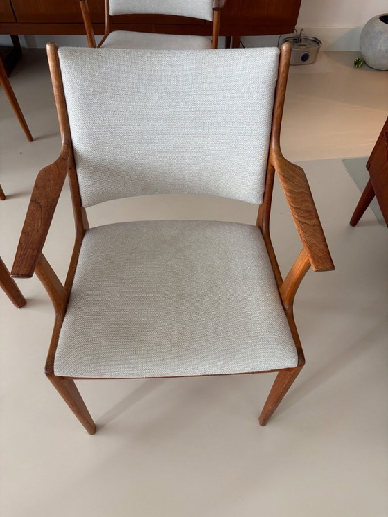 Image 1 of 5 sillas de comedor modernas de mediados de siglo de Johannes Andersen Uldum