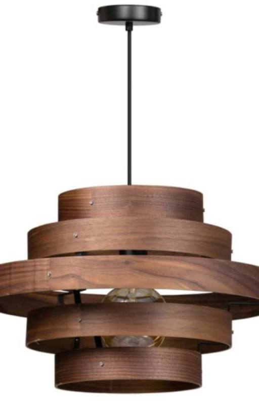 Dutch design pendant lamp black walnut