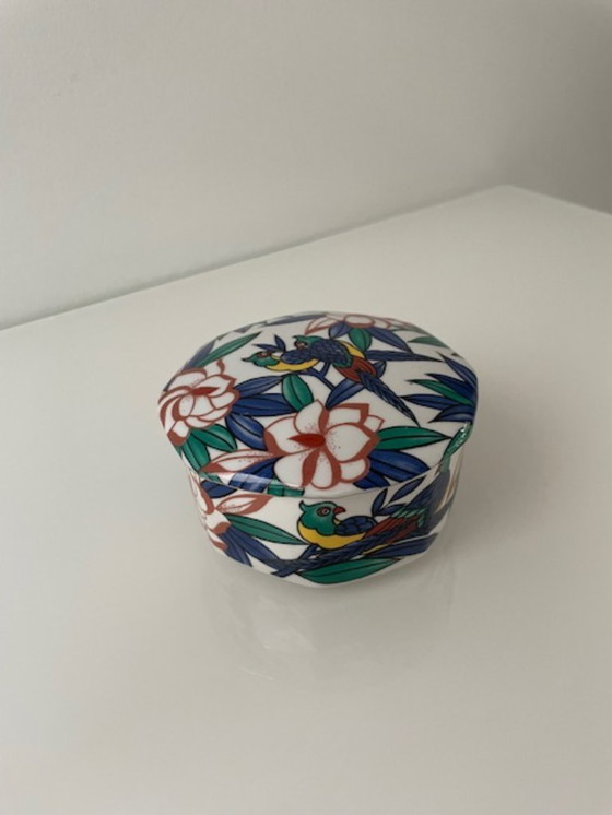 Image 1 of Vintage Yves Rocher ceramic jewelry box 1980s