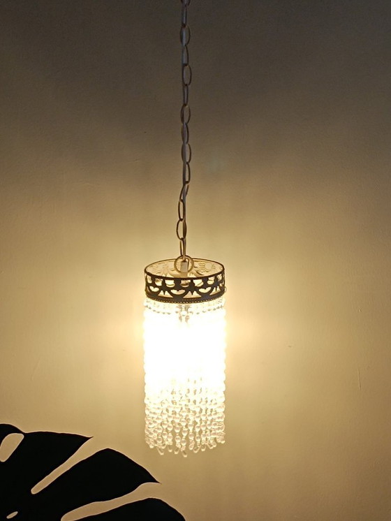 Image 1 of Kronleuchter mit Kristalltropfen