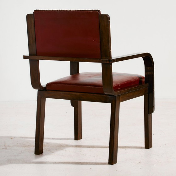 Image 1 of MK10478 Escritorio y sillón Art Déco, Juego de 2