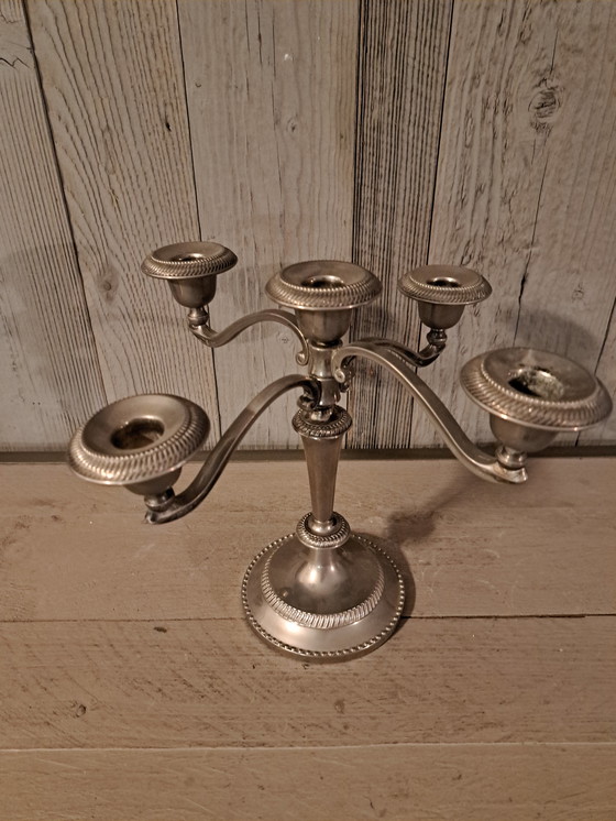 Image 1 of Vintage 5-armed candle holder