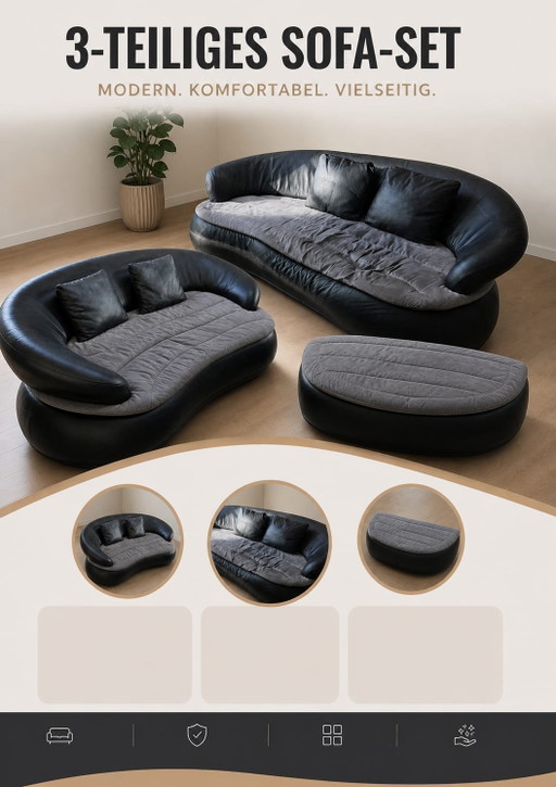 Classique du design italien : Nieri Espace 2 places | État impeccable avec facture d'origine