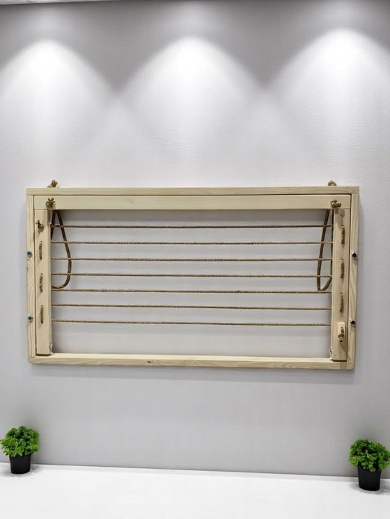 Image 1 of Stendibiancheria da parete, stendibiancheria - Arredamento Folk, Bagno, Balcone, Ecologico