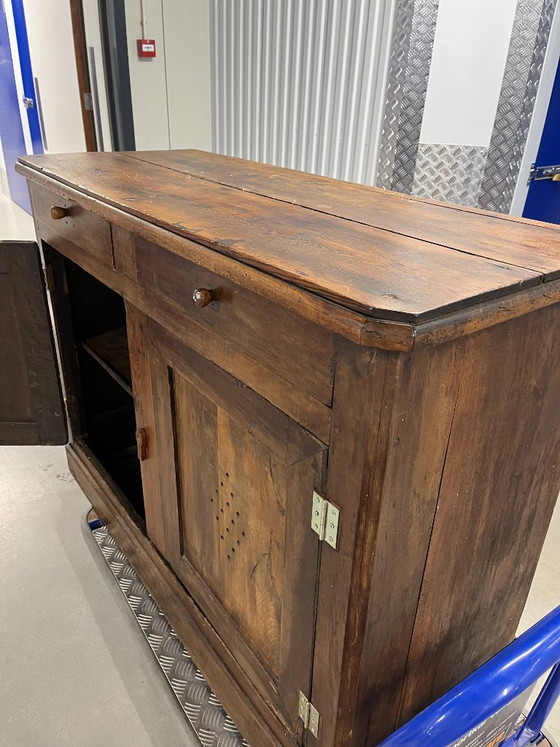 Authentic Cévenol Garde-Manger – Restored French Cabinet – Storage cabinet, Wood (photo 8 of 8)