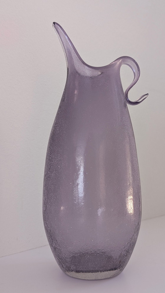 Rare carafe/vase Murano « Scavo » – Améthyste monochrome – Années 1960/70 – Glass (photo 7 of 10)