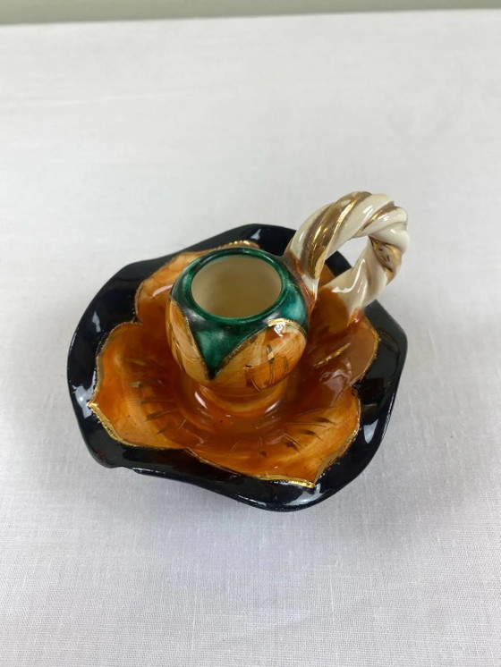 Vintage Vallauris candle holder – Porcelain, Ceramic (photo 7 of 10)
