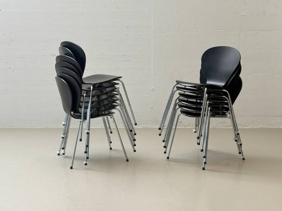 Image 1 of Juego de 6 sillas apilables, modelo SON / Solo, de Sitz & Co, Dinamarca.