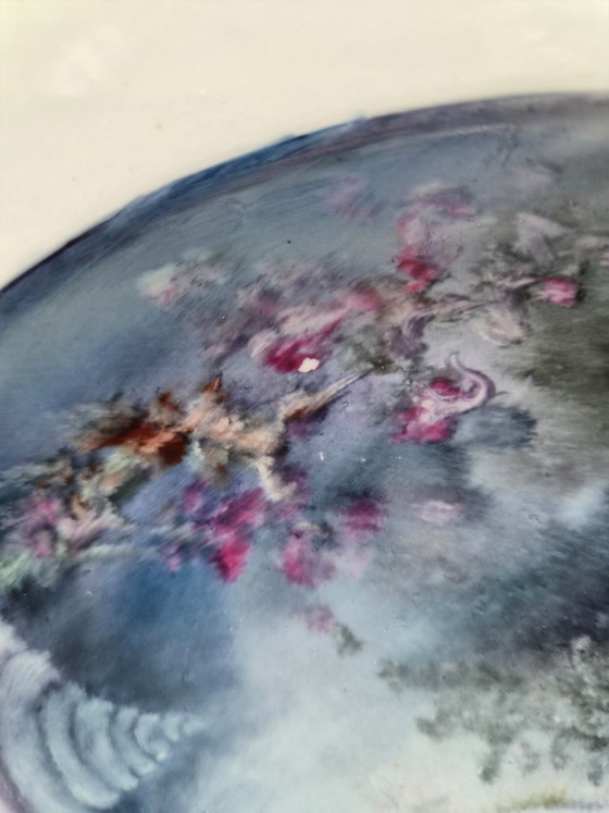 Tognana Porcellana porcelain serving plate sea creatures signed and hand-painted A. Mio. – Crockery (photo 9 of 10)